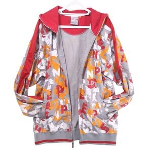 Vtg Pepe Jeans London Graphic Full Zip Hooded Jacket Men XL Broken Zipper Y2K‎